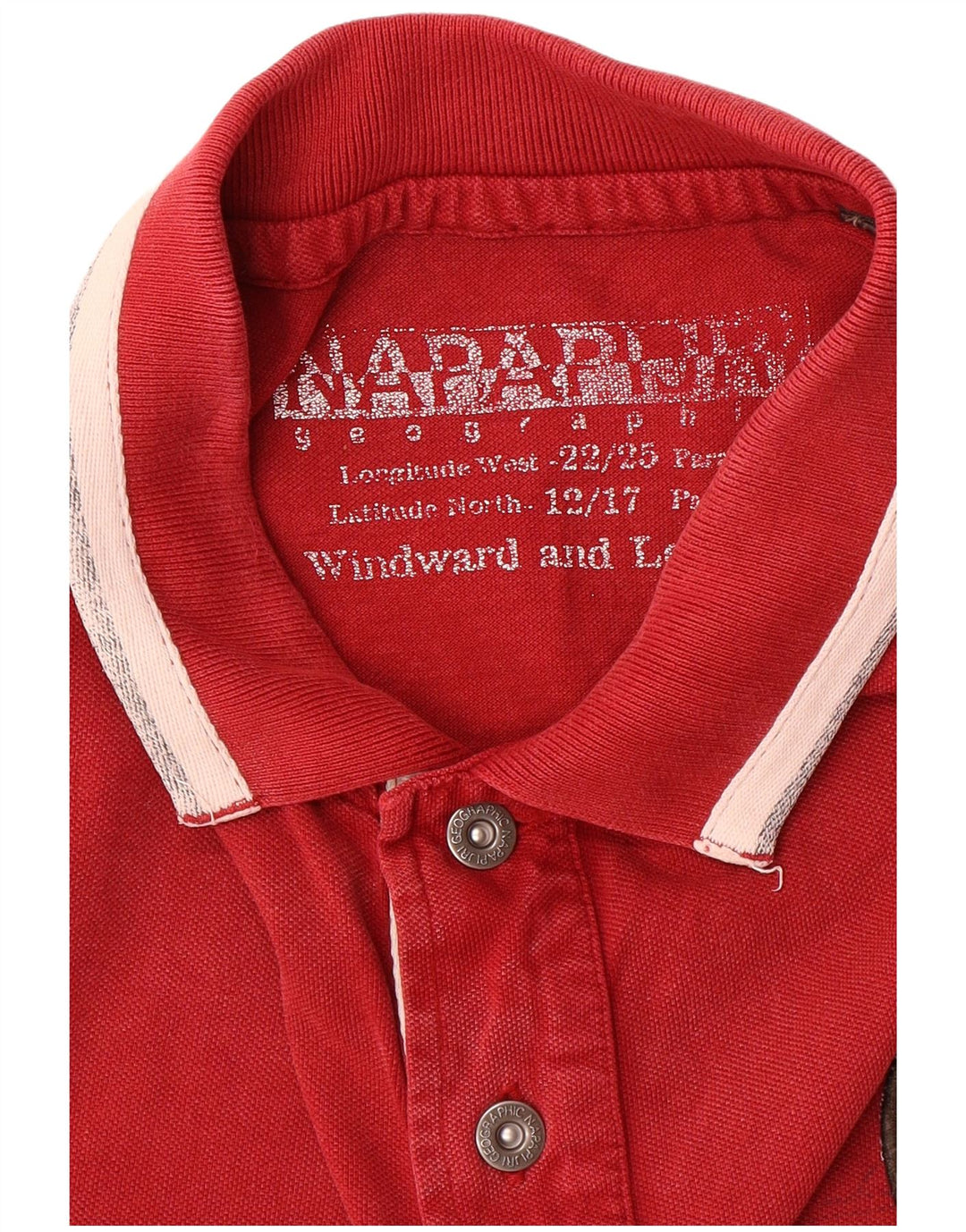 NAPAPIJRI Herre Geographic Polo Shirt Medium Rød
