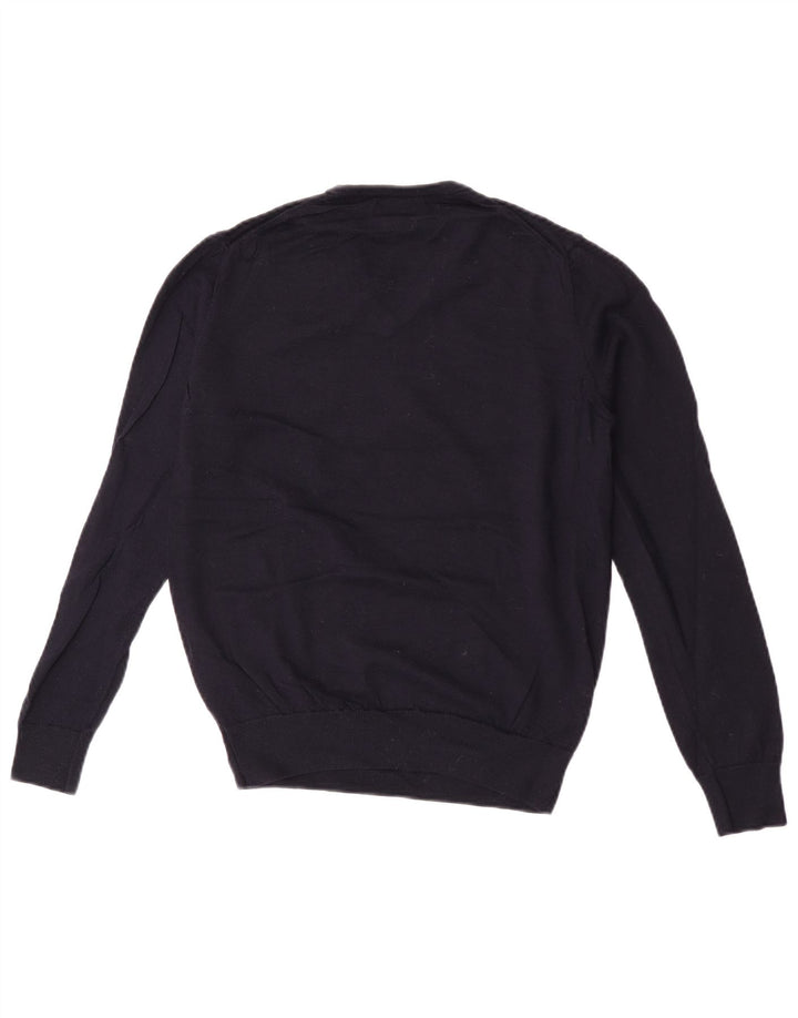Zara Herre V-hals sweater Medium Marineblå Uld