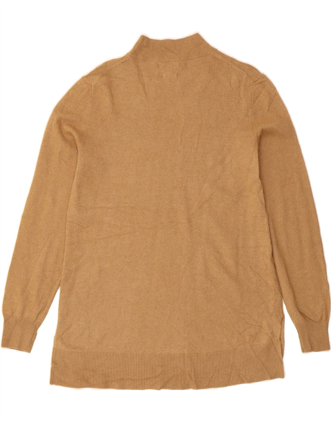 MASSIMO DUTTI Womens Turtle Neck Jumper Sweater UK 14 Medium Beige Vintage Massimo Dutti and Second-Hand Massimo Dutti from Messina Hembry 