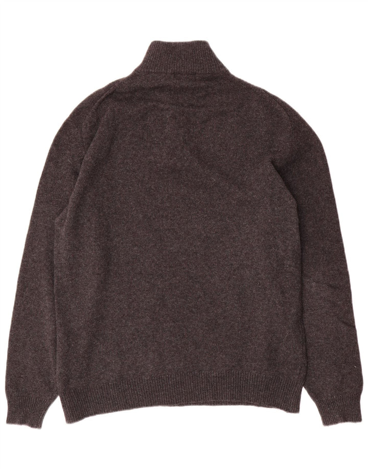 Fila Herre Zip Neck Jumper Sweater Medium Grey Uld
