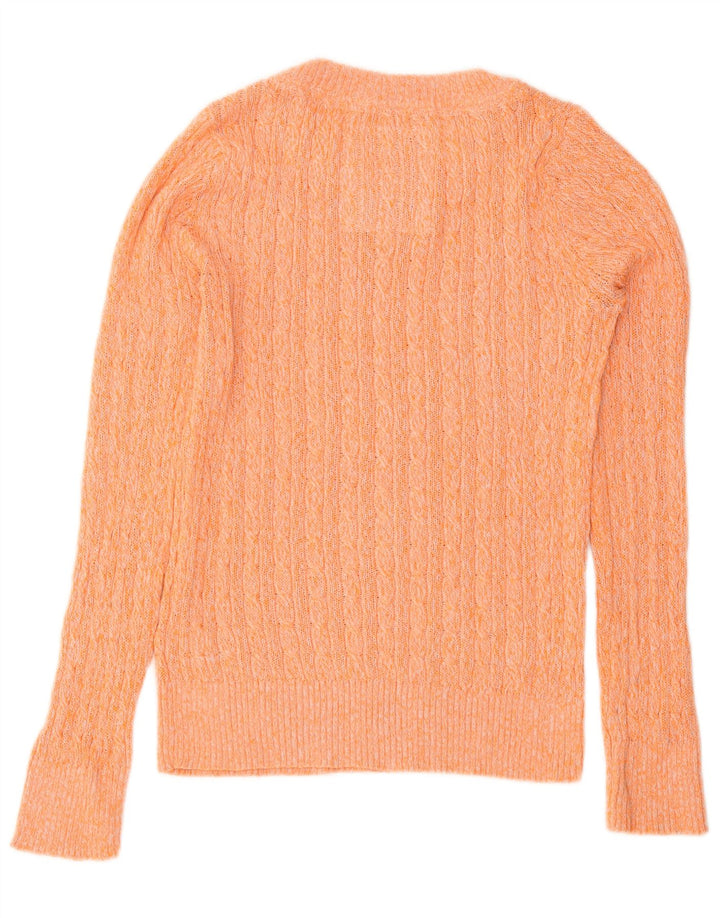 Superdry Dametrøjetrøje med rund hals DK 14 Stor Orange Flecked Bomuld