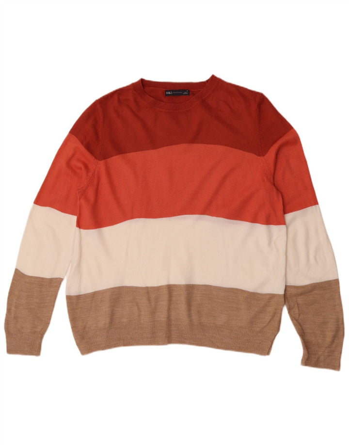 Marks & Spencer Dame sweater med rund hals DK 16 Stor Flerfarvet