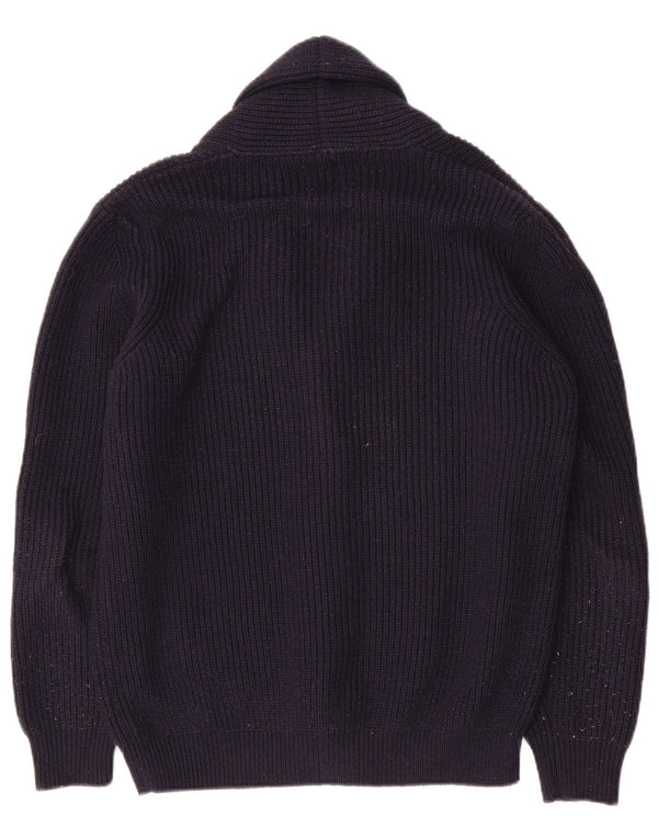 Zara Herre cardigan sweater Medium Marineblå