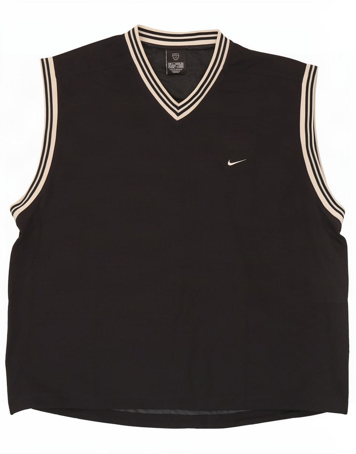 Nike Herrevest Top UK 42/44 Large Black Nylon