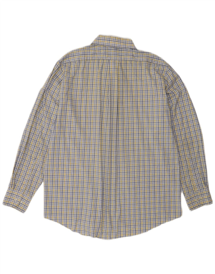 Chaps Herre Regular Fit skjorte str. 16 1/2 Large Flerfarvet ternet bomuld
