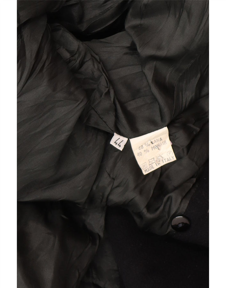 Vintage oversized dobbeltradet frakke til kvinder IT 44 Medium rød ternet uld