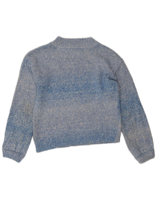 Besætningstøj Dame Turtle Neck Jumper Sweater UK 10 Small Blue