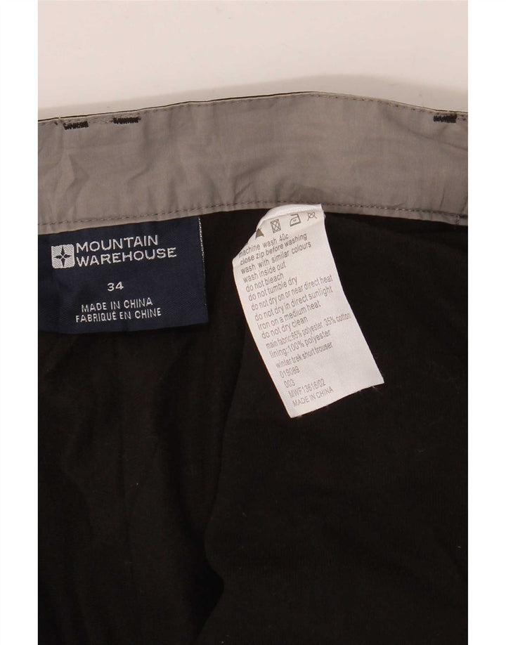 Mountain Warehouse Herre Straight Cargo Bukser W34 L30 Sort Polyester