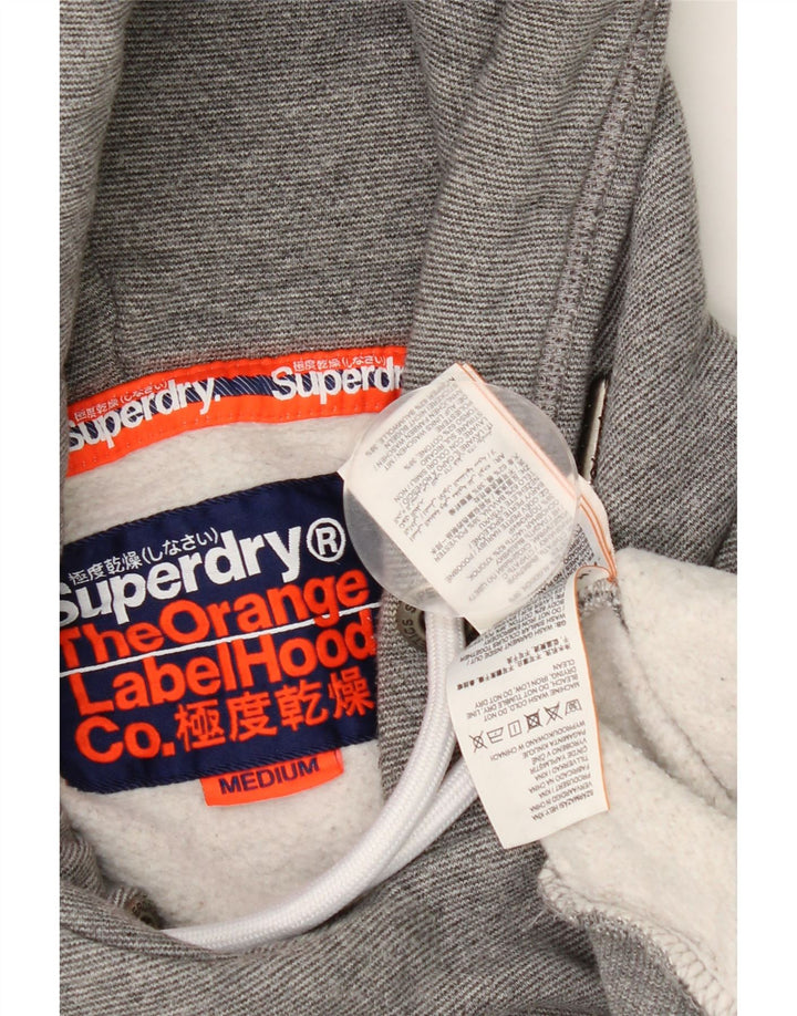 Superdry Hættetrøje til mænd mellemgrå bomuld