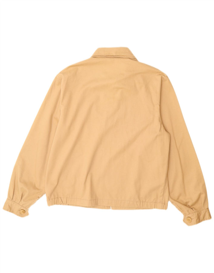 Benetton Herre Bomber Jacket UK 38 Medium Beige Bomuld