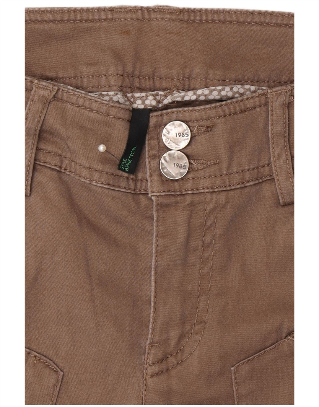Benetton Herre Slim Casual Bukser W30 L33 Beige