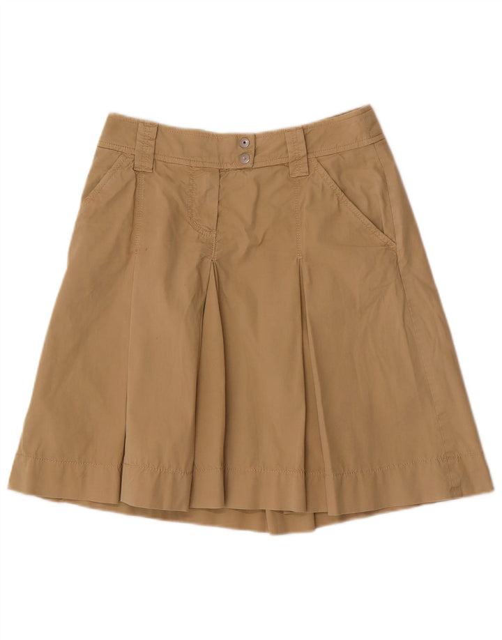 Sergio Tacchini Dame A-Line Nederdel IT 40 Small W28 Beige Bomuld