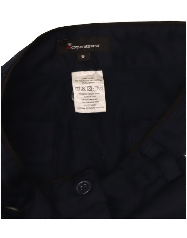 Marks & Spencer Bermuda-shorts til kvinder UK 6 XS W26 Marineblå polyester