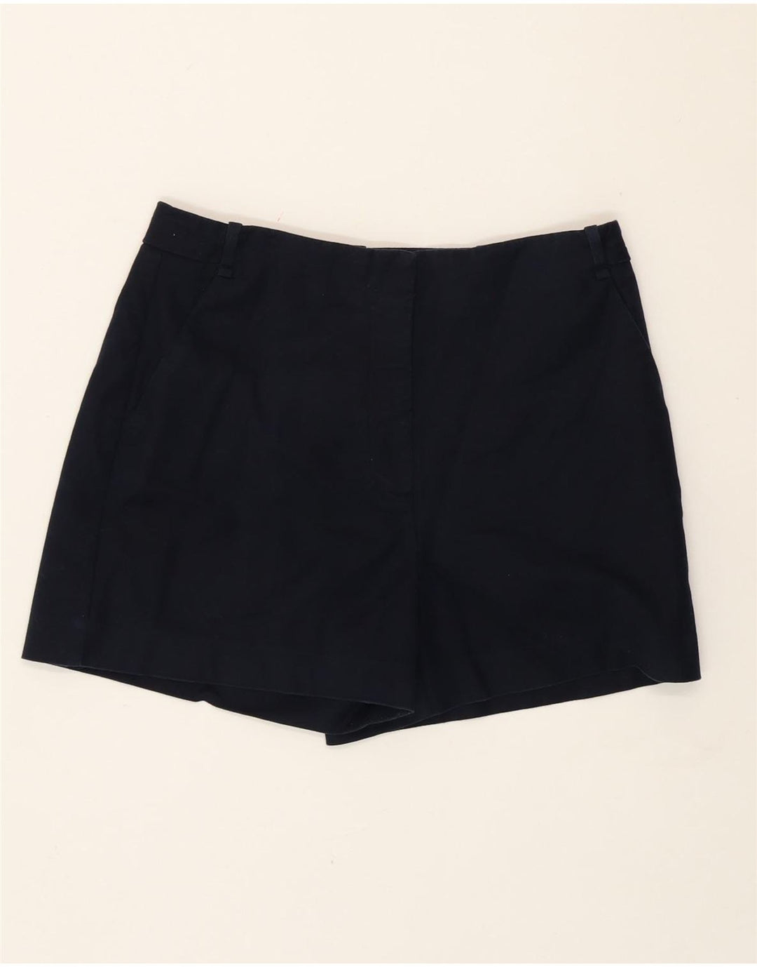 Zara kvinders højtaljede chinoshorts Medium W28 Marineblå