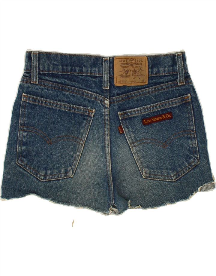 LEVI'S Womens Denim Hot Pants W27 Small Blue Vintage Levi's and Second-Hand Levi's from Messina Hembry 