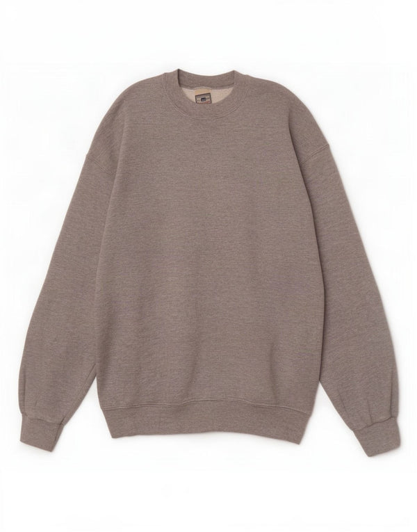 Lee Dame Sweatshirt Jumper UK 14 Medium Grey Flecked Bomuld