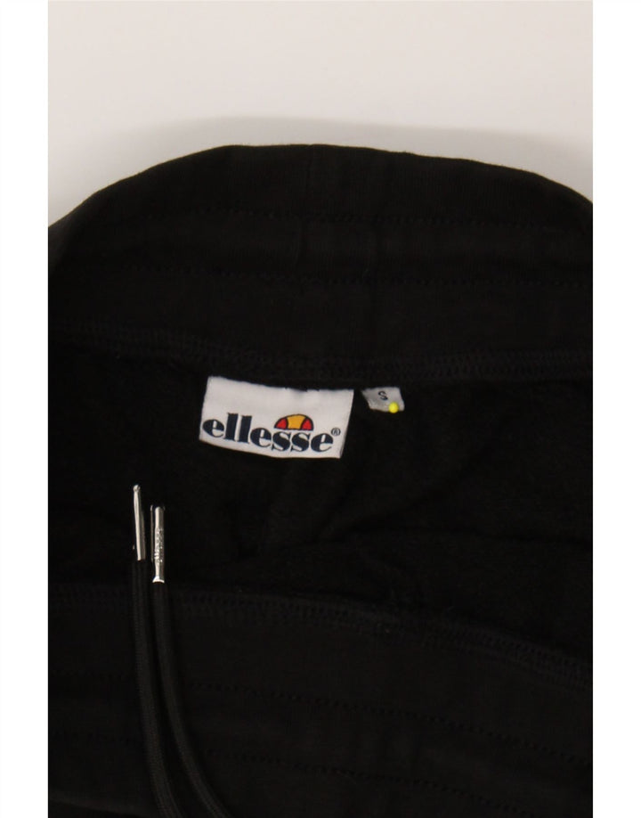 ELLESSE Mens Tracksuit Trousers Joggers Small  Black Colourblock Cotton Vintage Ellesse and Second-Hand Ellesse from Messina Hembry 