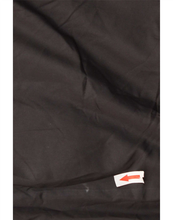 Zara Longline hættetrøje polstret Gilet UK 14 medium sort polyester