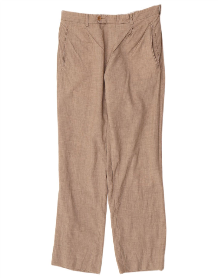 Vintage herre lige jakkesæt bukser W32 L30 Beige