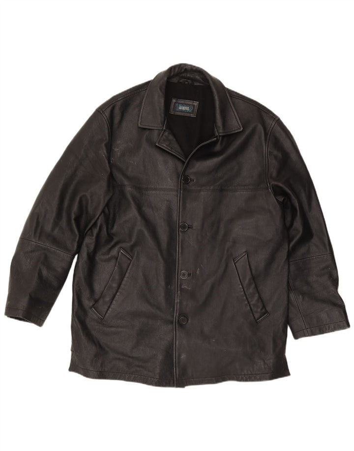 Kartel Herre Læderjakke UK 40 Large Sort