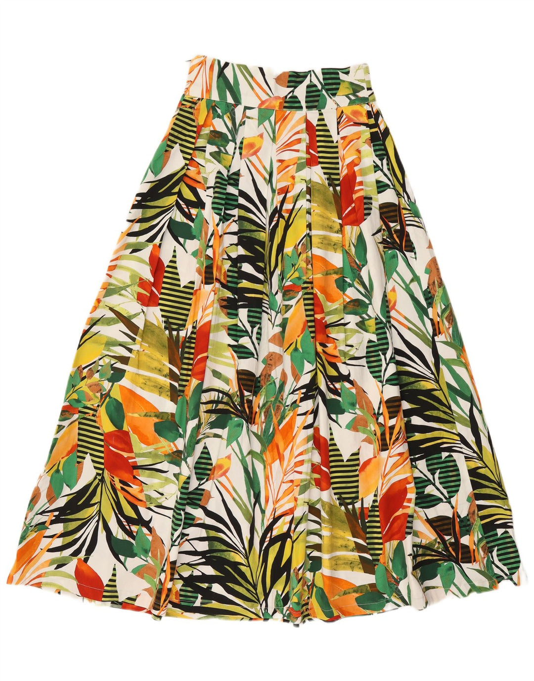 Vintage kvinders A-line nederdel W26 Lille flerfarvet blomster