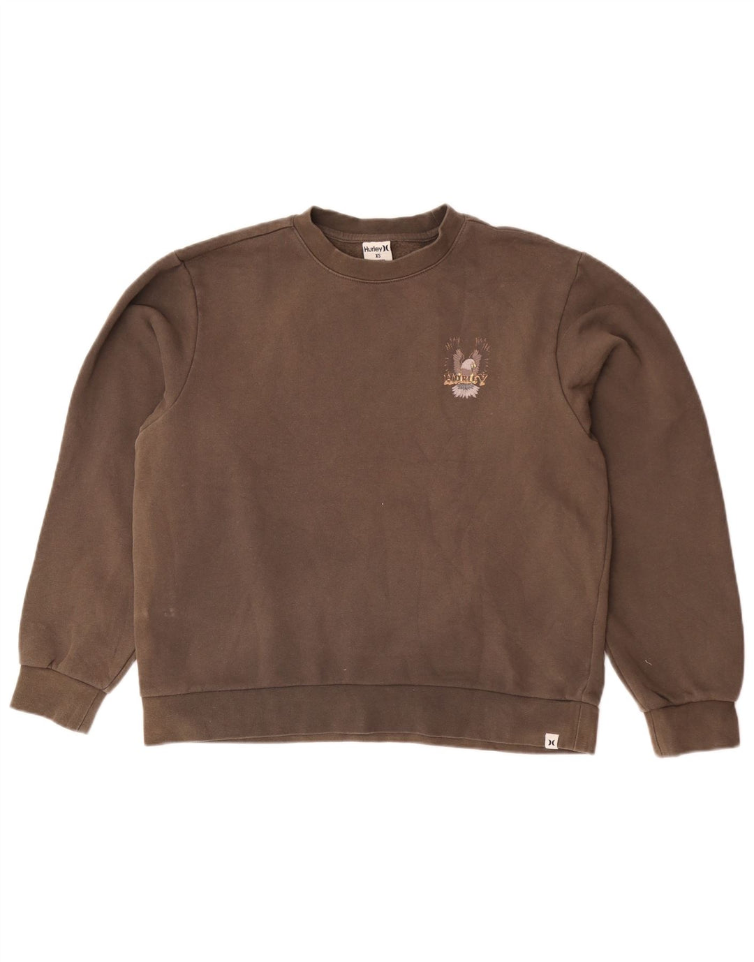 Hurley Herre Grafisk Sweatshirt Jumper XS Brun bomuld