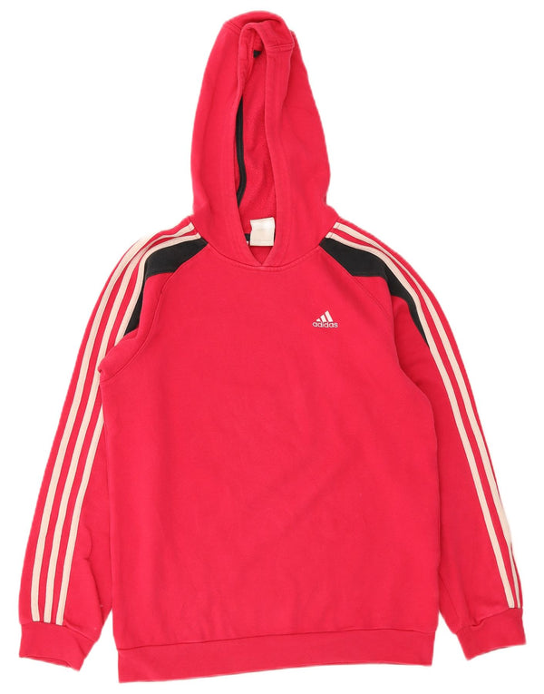 Adidas piger hættetrøje 13-14 år rød bomuld