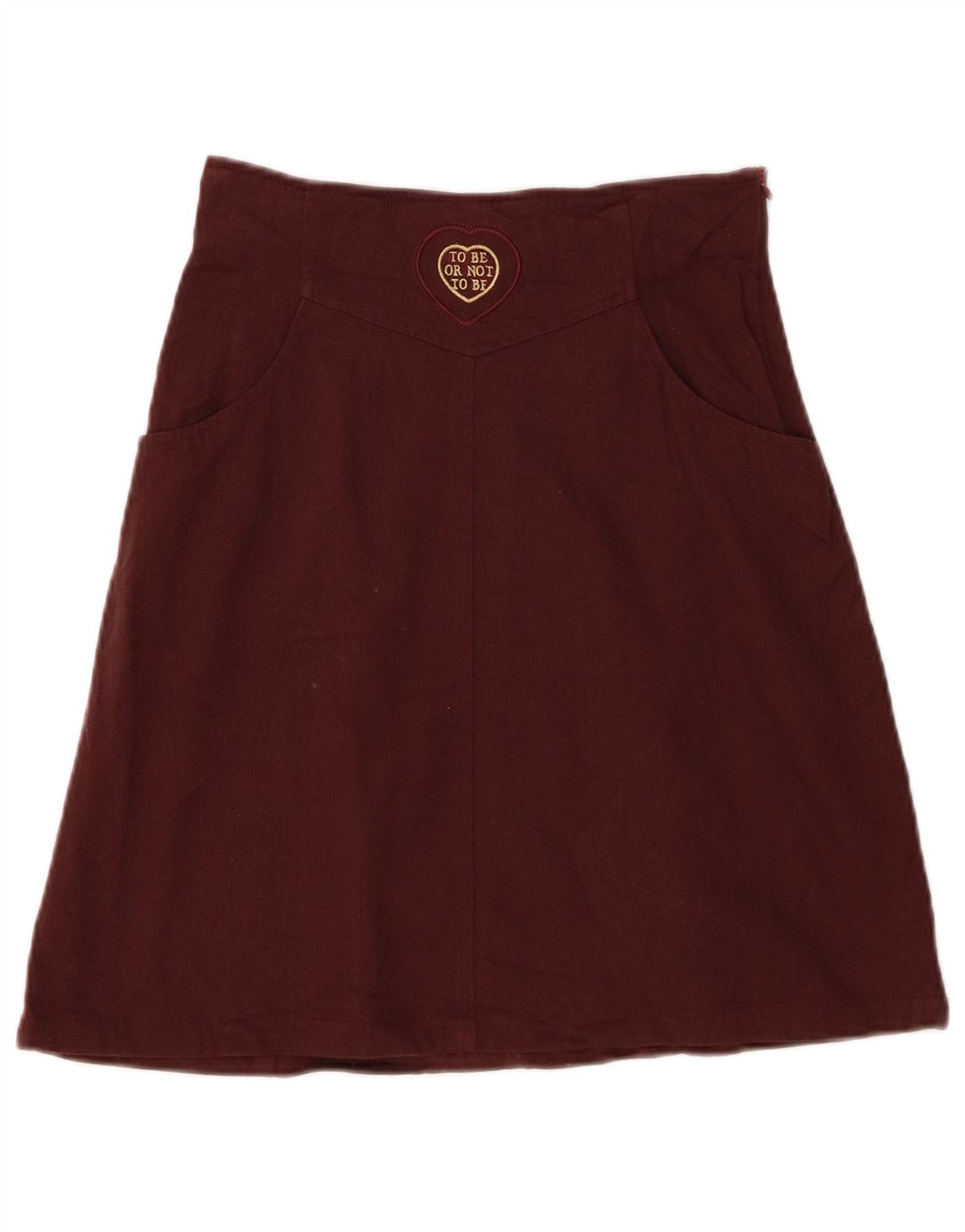 Iceberg Womens Cento / Cento A-Line nederdel IT 42 Medium W26 Burgundy