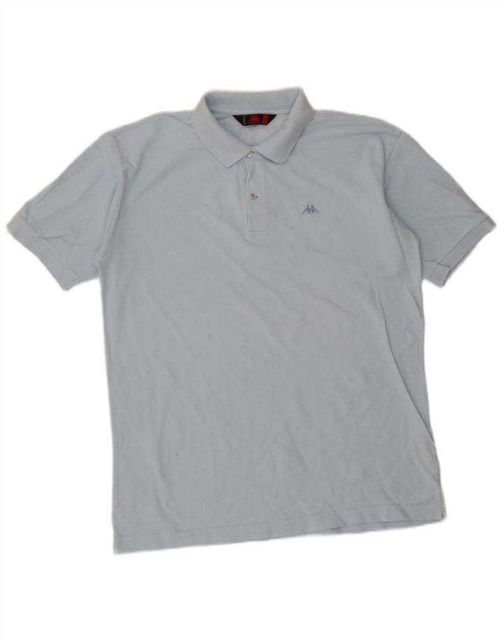 Kappa herre poloshirt XL blå bomuld