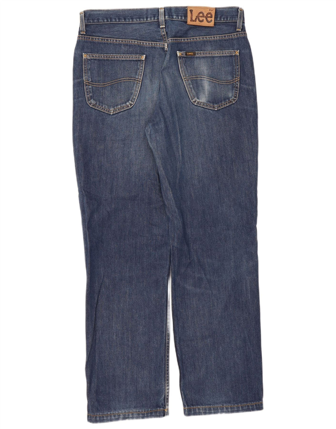 Lee Herre Chicago Straight Jeans W36 L31 Blå Bomuld