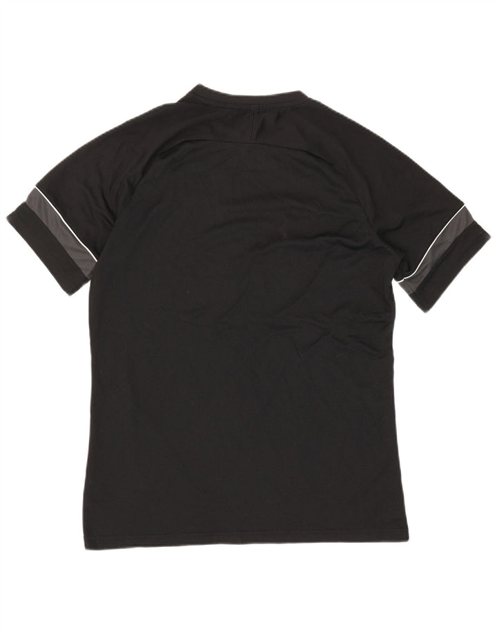 Nike Herre Dri Fit Grafisk T-Shirt Top Stor Sort Colourblock