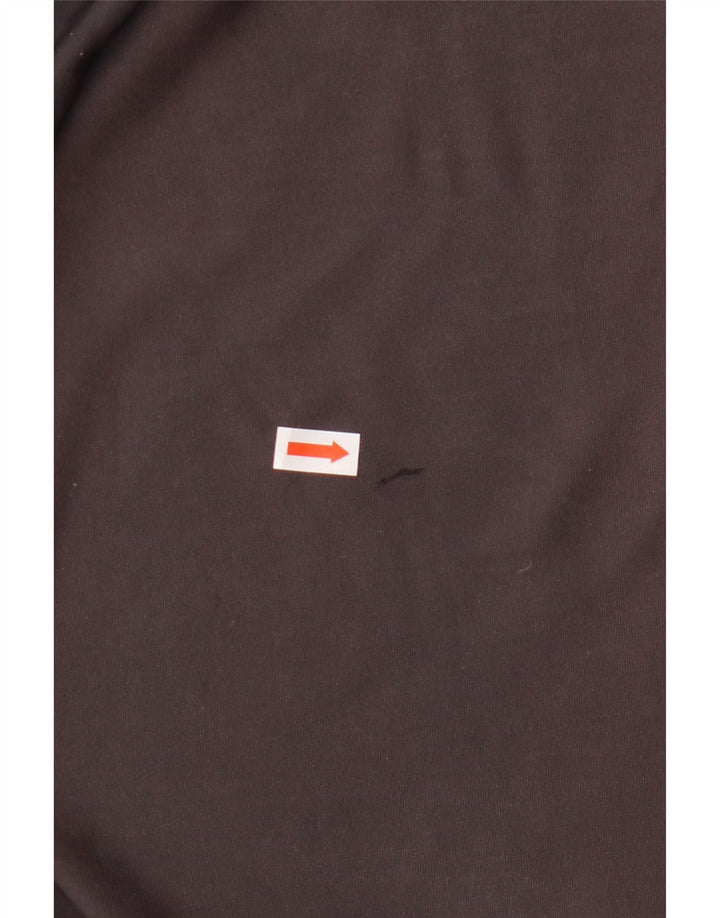 NIKE Dame Dri Fit Capri træningsdragt bukser UK 12/14 stor grå bomuld