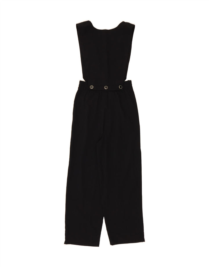 VINTAGE Girls Sleeveless Jumpsuit 10-11 Years  Black Polyester Vintage Vintage and Second-Hand Vintage from Messina Hembry 