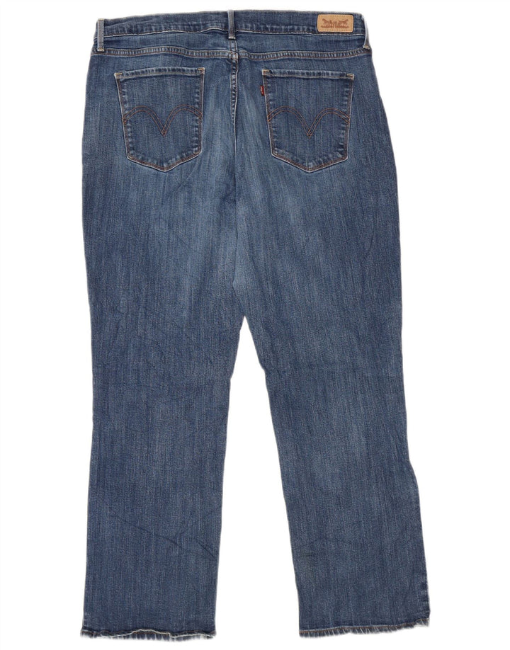Levi's Dame 505 lige jeans US 16 2XL W36 L29 Blå