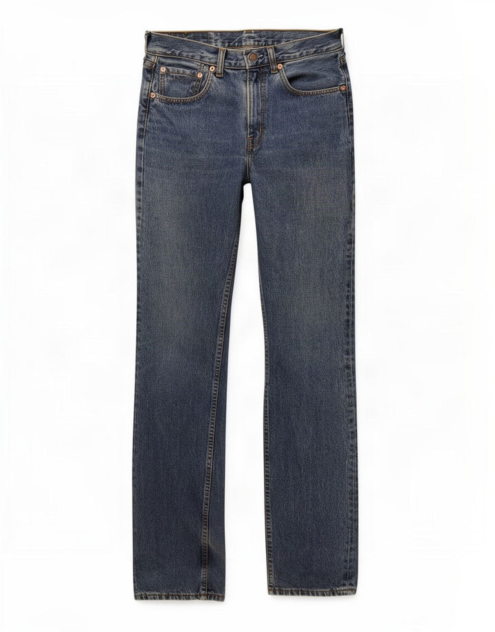 Levi's Dame 595 Straight Jeans W30 L34 Blå Bomuld