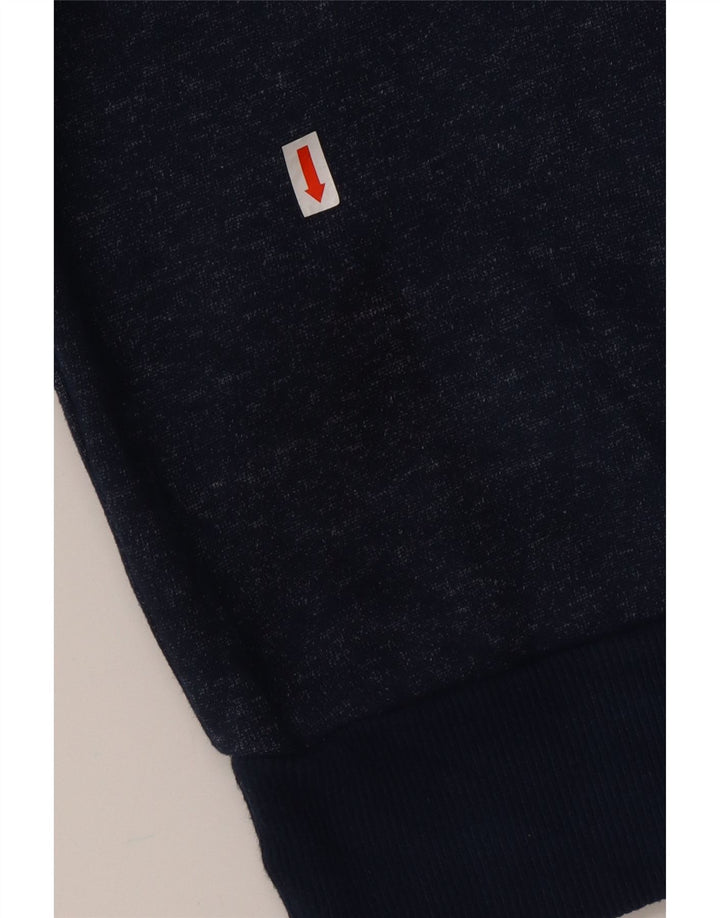 PUMA Oversized hættetrøje til kvinder UK 12 Medium Navy Blue Flecked