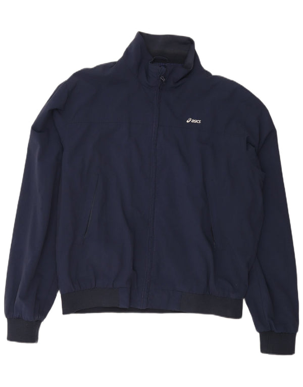 ASICS Bomberjakke til mænd UK 40 Large Navy Blue Nylon
