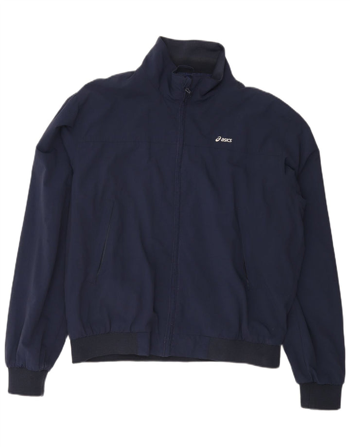 ASICS Bomberjakke til mænd UK 40 Large Navy Blue Nylon