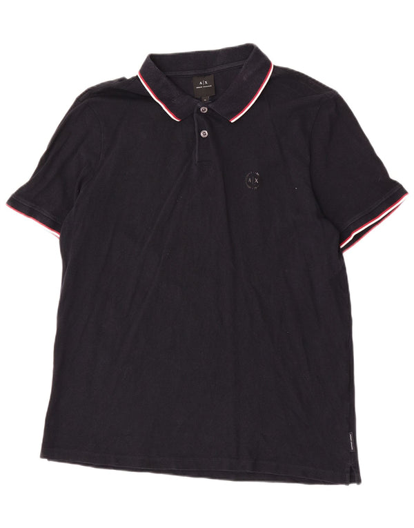 Armani Exchange Herre poloshirt XL Sort bomuld
