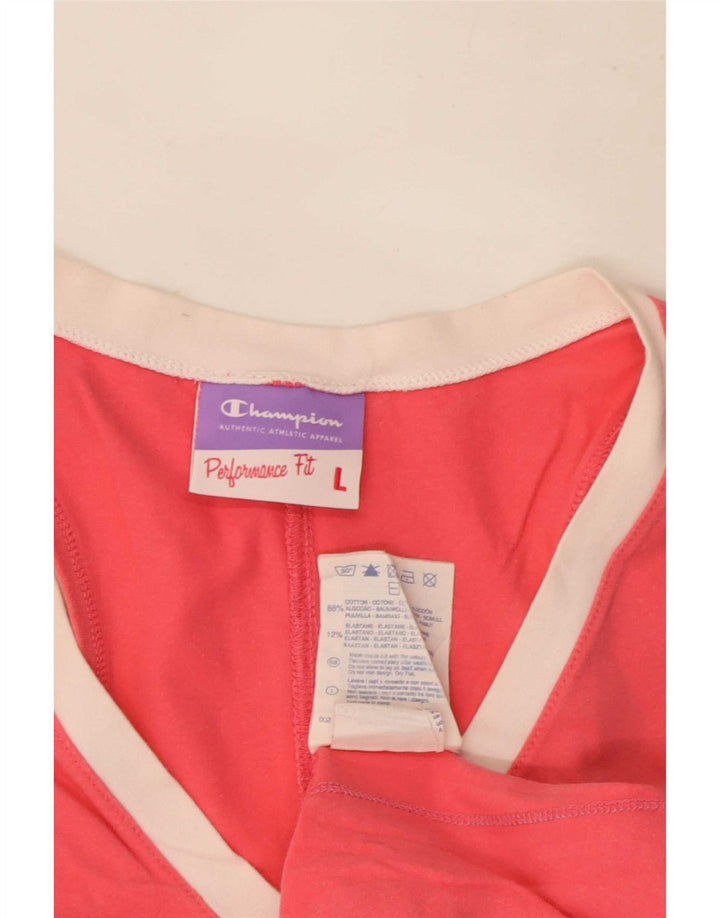 Champion Womens Performance Grafisk Vest Top UK 14 Large Pink Colourblock