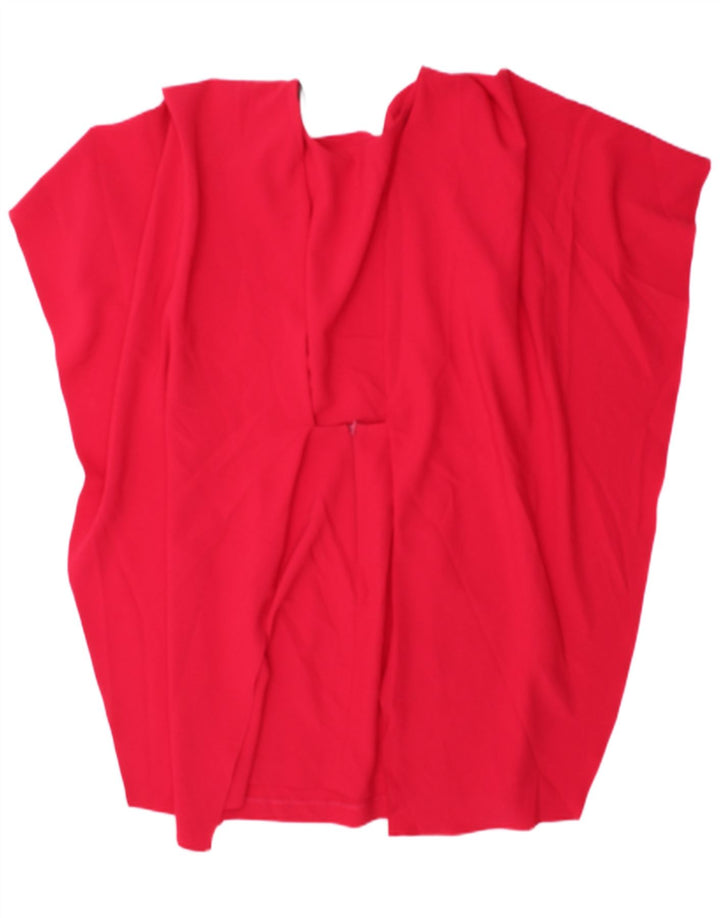 Zara Dame Batwing Tunika Top UK 12 Medium Pink Polyester