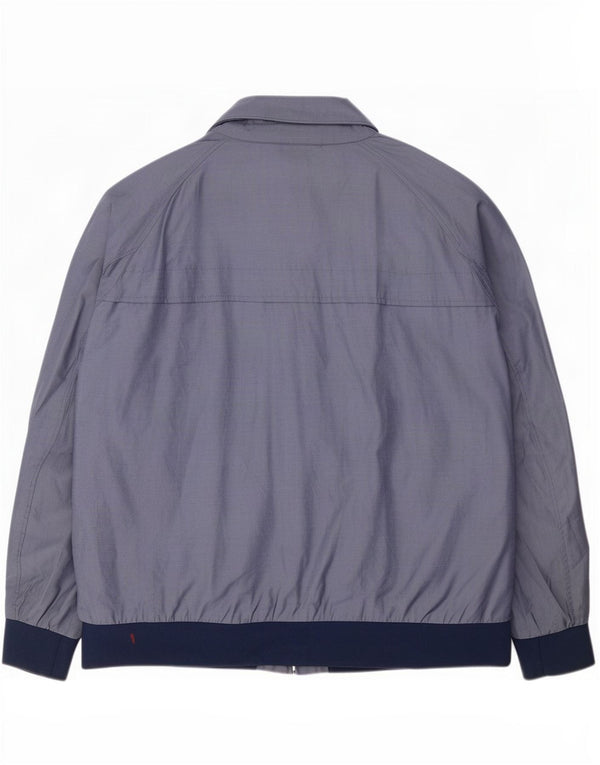Marks & Spencer Herre Bomber Jacket UK 46 3XL Blå Colourblock Bomuld