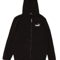 PUMA Mens Zip Hoodie Sweater Small Black Cotton