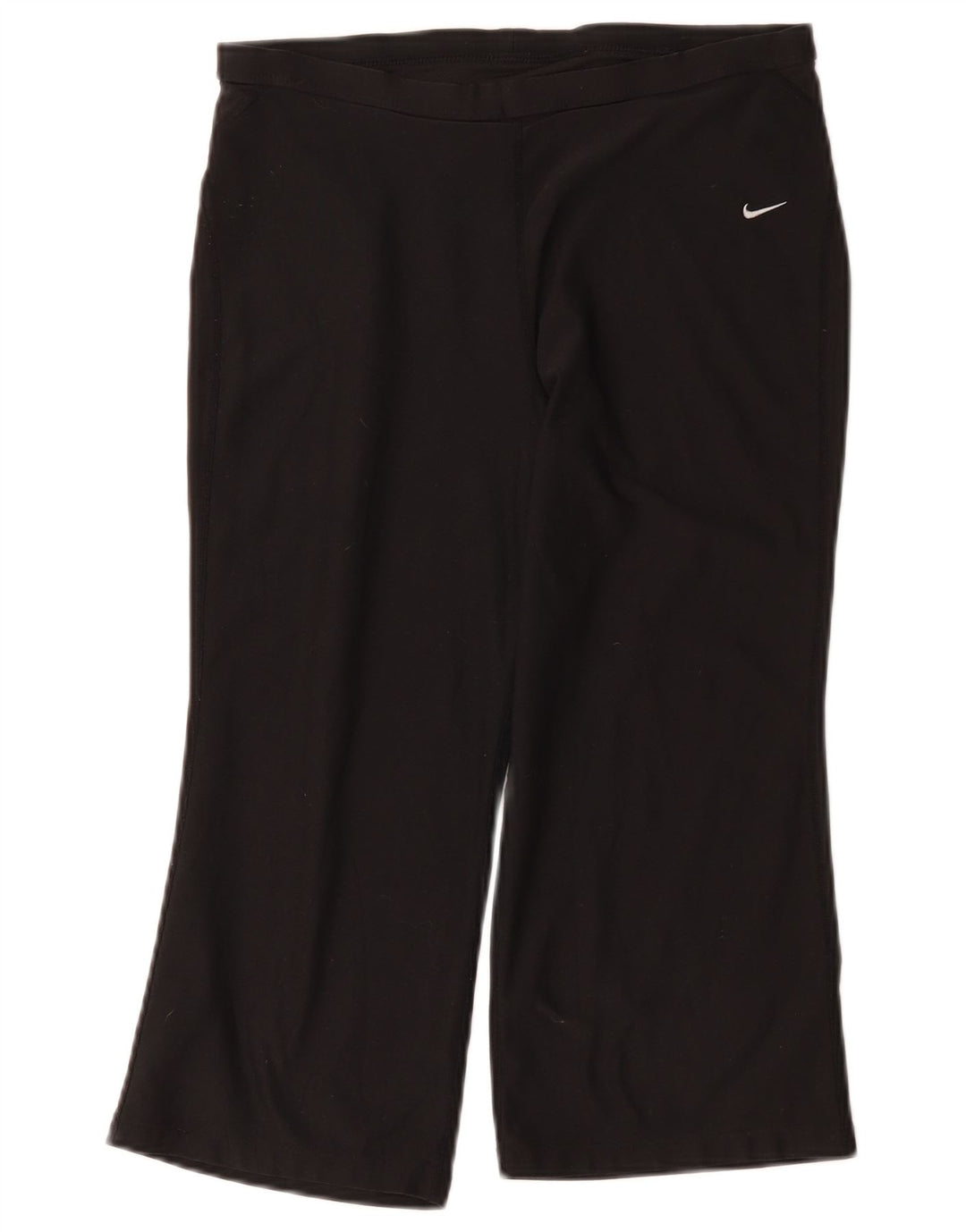 Nike Dame Capri Træningsdragt Bukser UK 12 Medium Sort