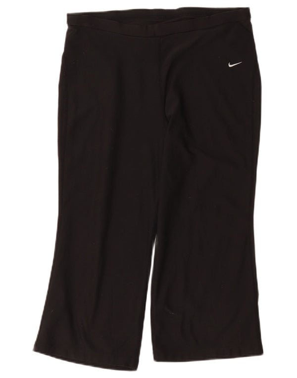 Nike Womens Capri Tracksuit Trousers UK 12 Medium Black