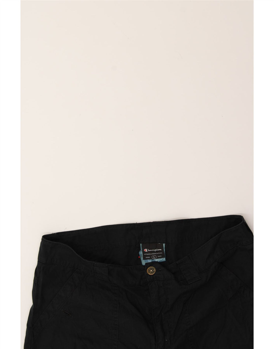 CHAMPION Womens Casual Shorts Large W34  Black Cotton Vintage Champion and Second-Hand Champion from Messina Hembry 