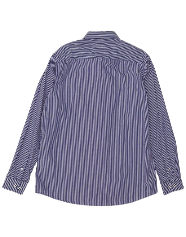 Crew Clothing Herre Slim Fit skjorte XL blå stribet bomuld