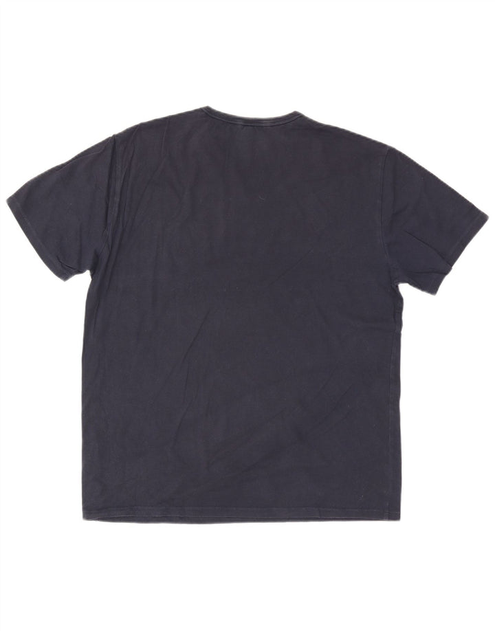 Sun68 Herre T-Shirt Top 2XL Marineblå Bomuld