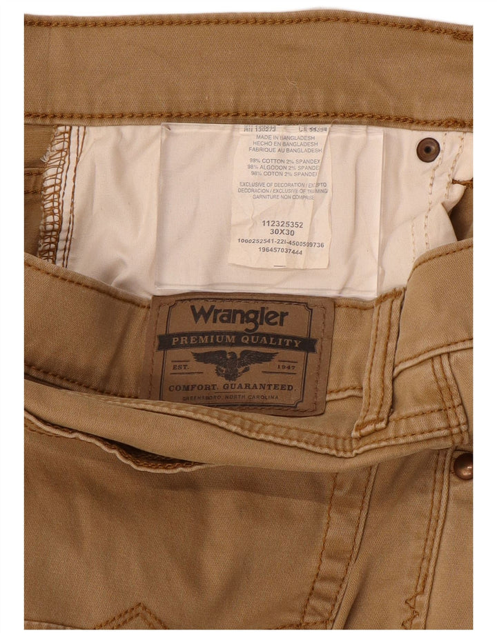 Wrangler Straight Casual Bukser til mænd W30 L30 Brun Bomuld