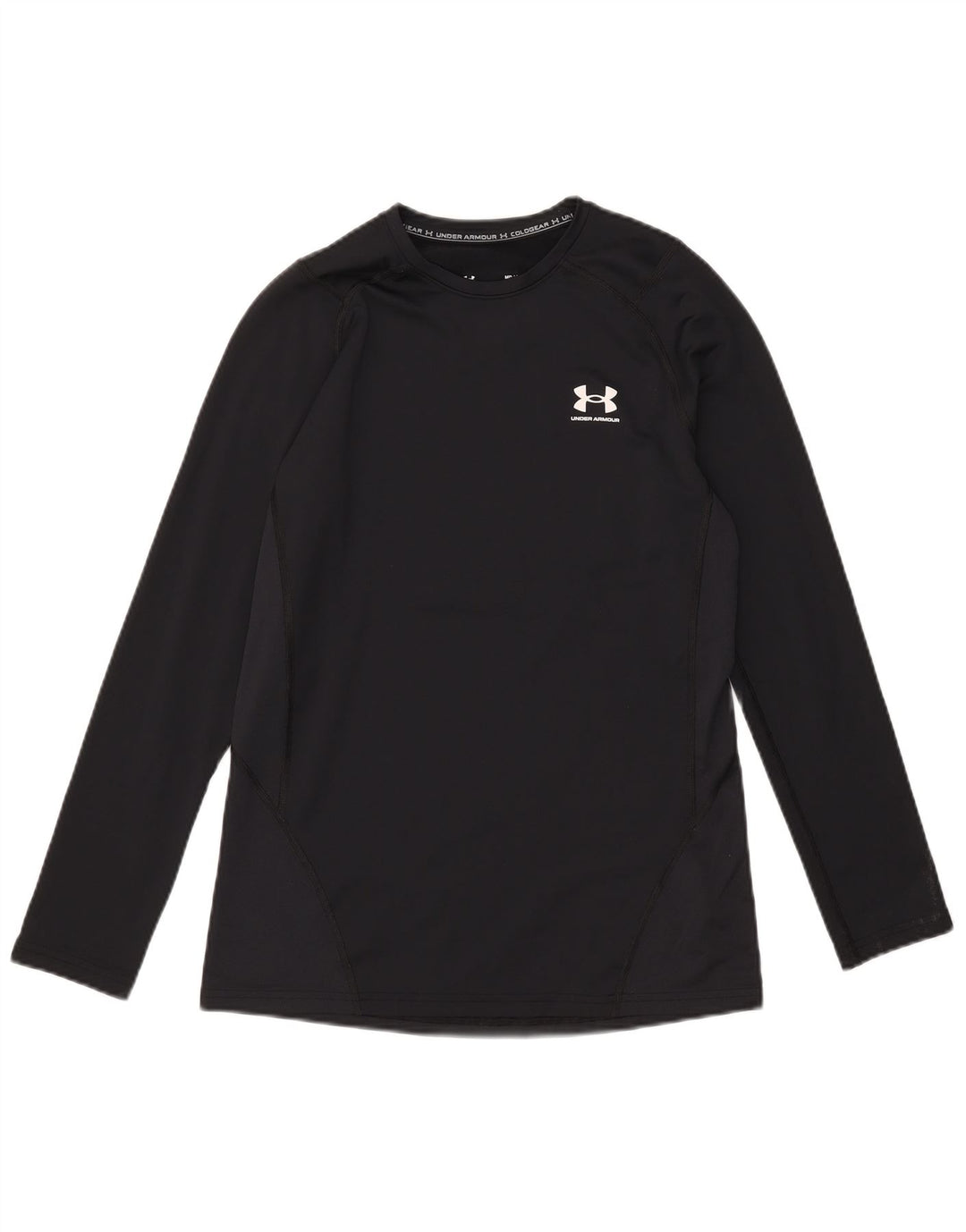 Under Armour Herre Cold Gear Top Langærmet Medium Sort Polyester